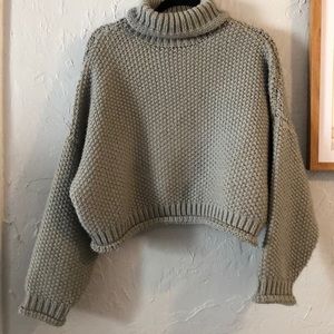 Chunky knit turtle neck sweater